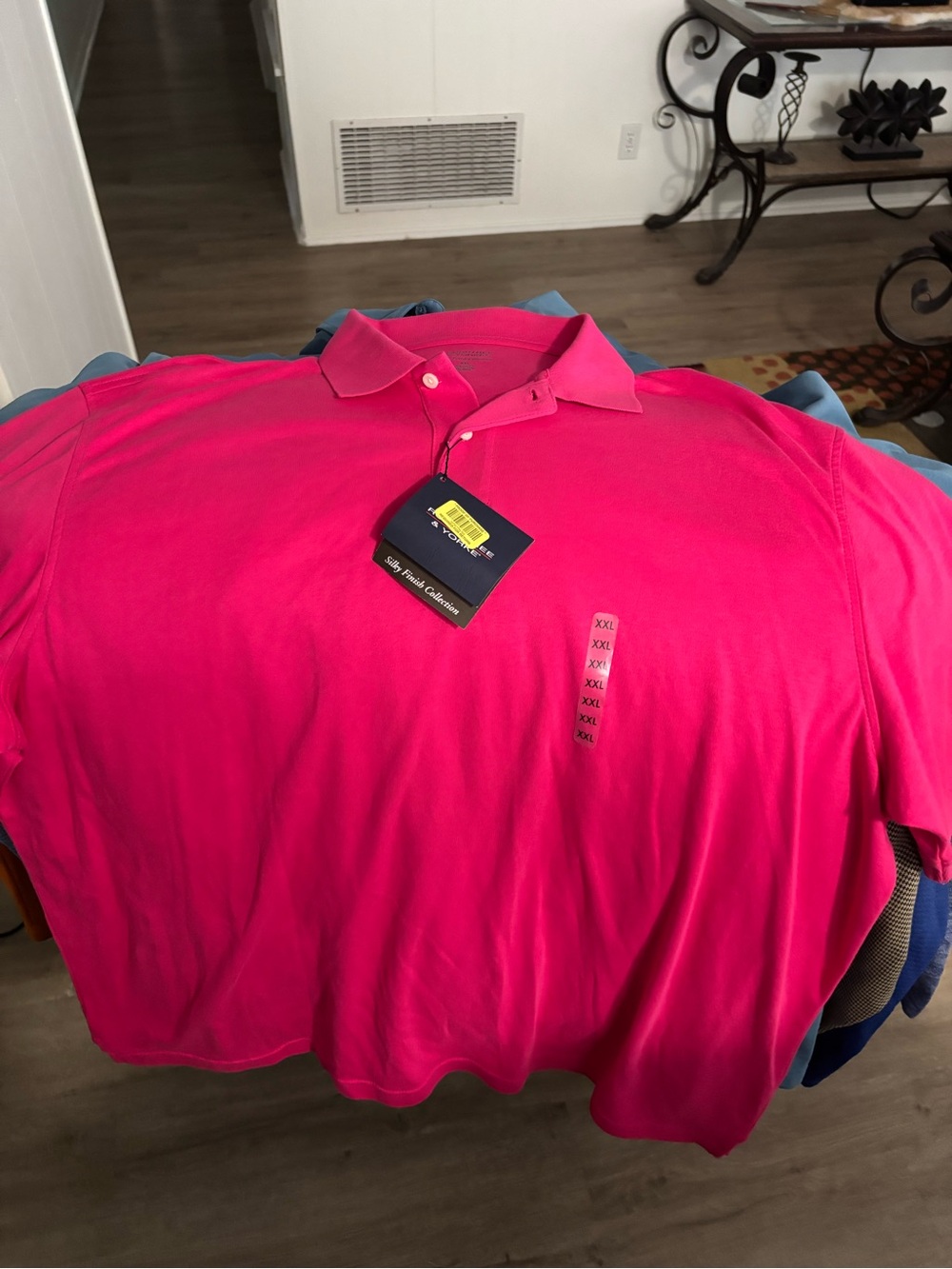 Roundtree & Yorke Bright Pink Polo Shirt